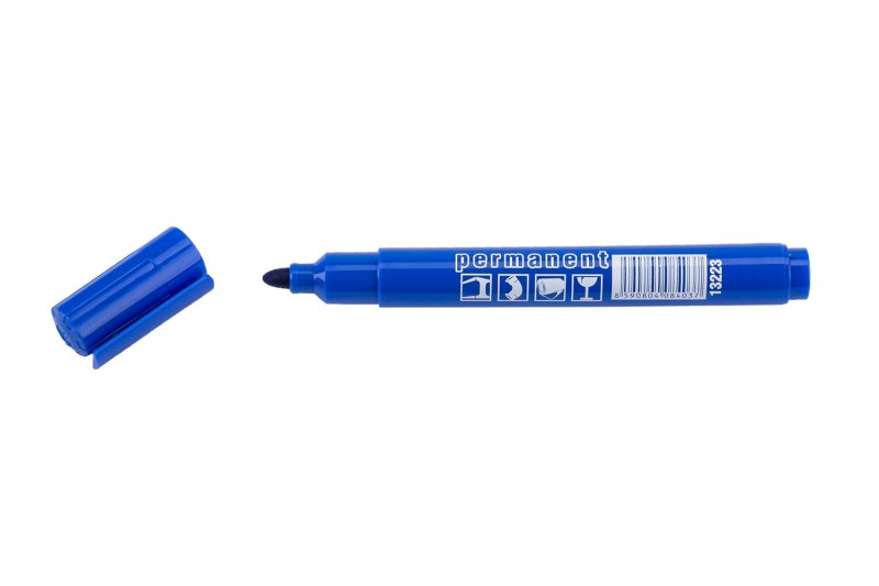 Značkovač permanentní (fix) modrý143mm