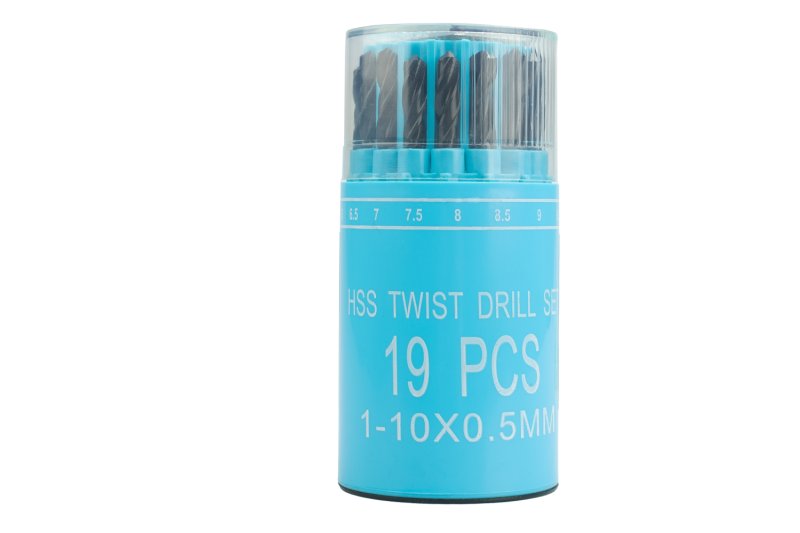 Sada vrtáků WESTBERG HSS 1-10mm (po 0.5mm) 19ks válec-plast