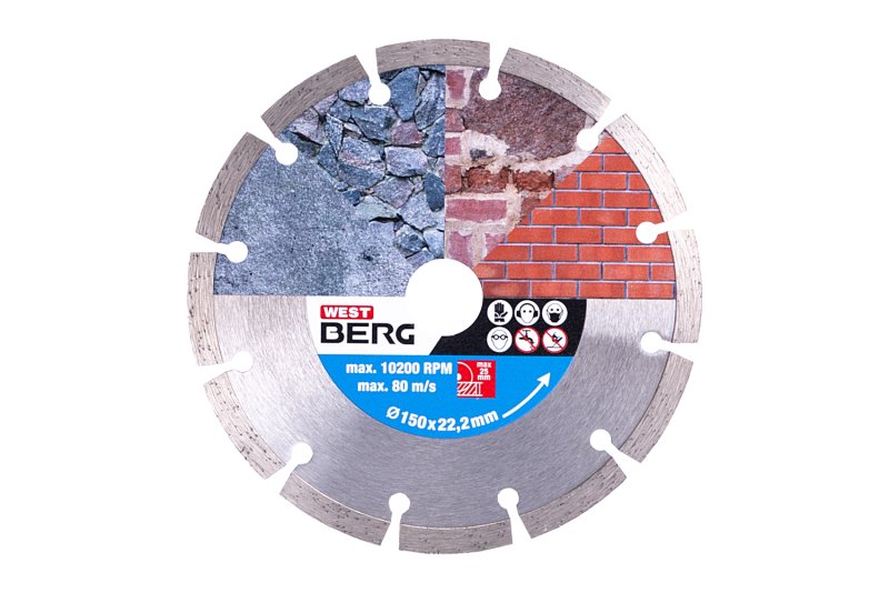 Kotouč diamantový WESTBERG 150x2.2x22.2mm segment