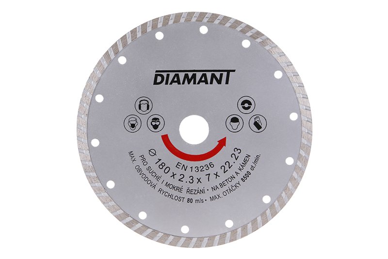 Kotouč diamantový DIAMANT 180x2.3x22.2mm TURBO