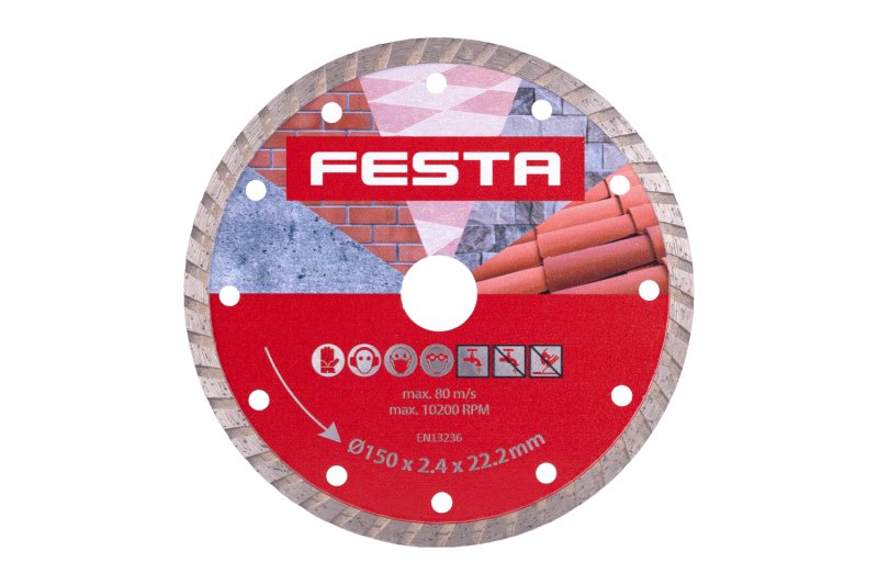 Kotouč diamantový FESTA TURBO 150x2.6x22.2mm