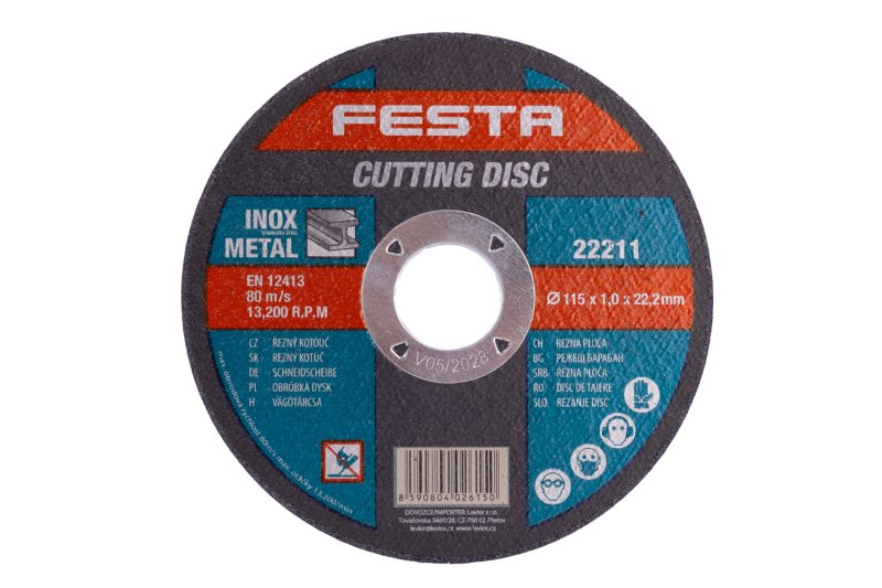 Kotouč řezný FESTA na kov 115x1x22.2mm