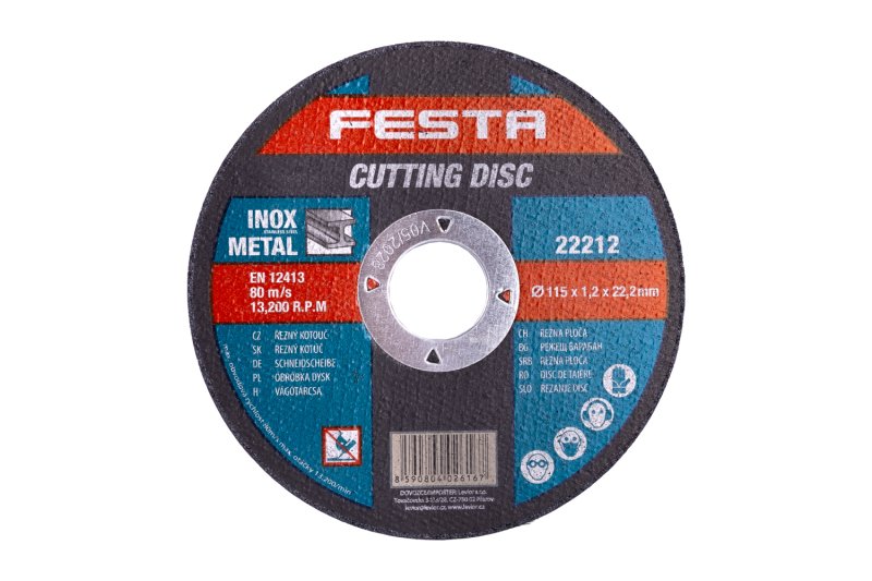 Kotouč řezný FESTA na kov 115x1.2x22.2mm