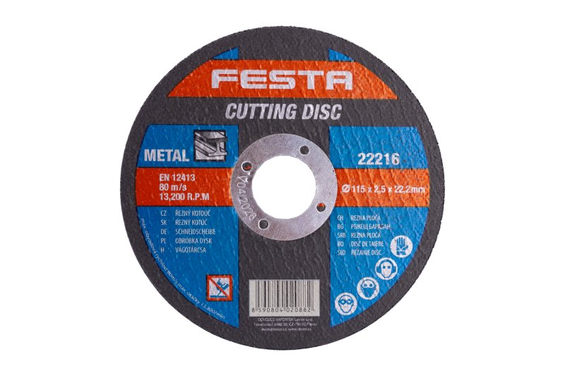 Kotouč řezný FESTA na kov 115x2.5x22.2mm