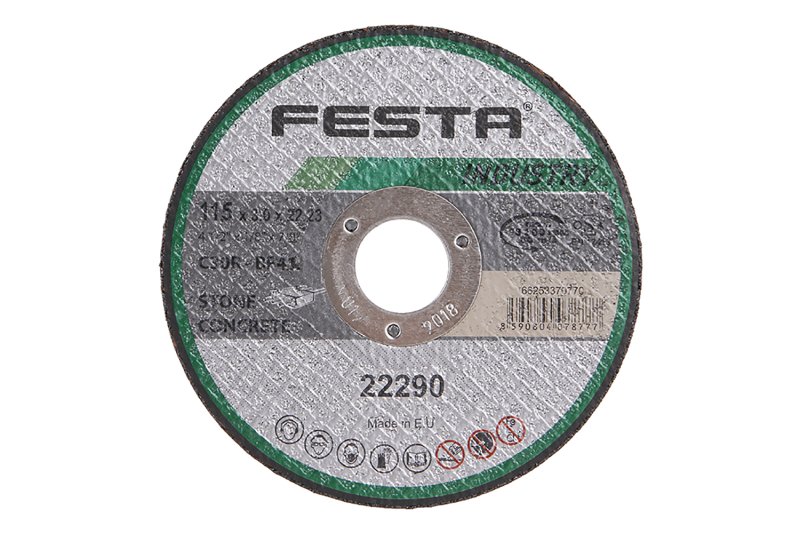 Kotouč řezný FESTA INDUSTRY na kámen 115x3x22.2mm