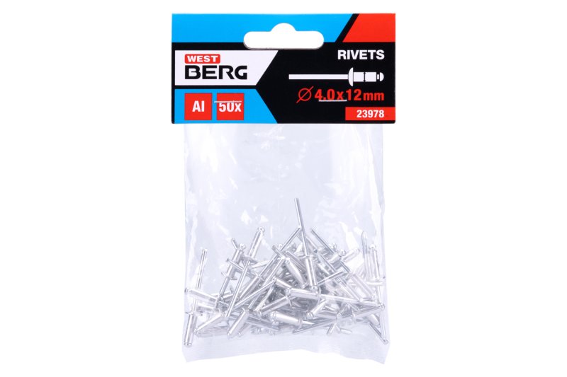 Nýty trhací WESTBERG  ALU 4.0x12mm 50ks