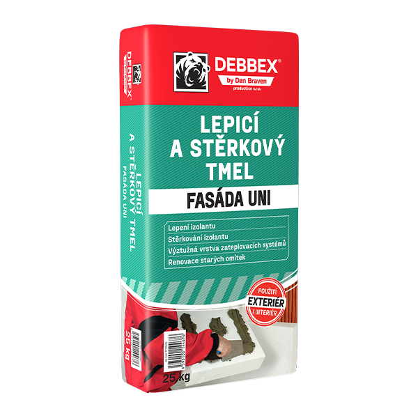 Lepicí a stěrkový tmel FASÁDA UNI 25kg