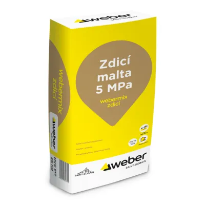 Zdící malta webermix 5 MPa 25 kg