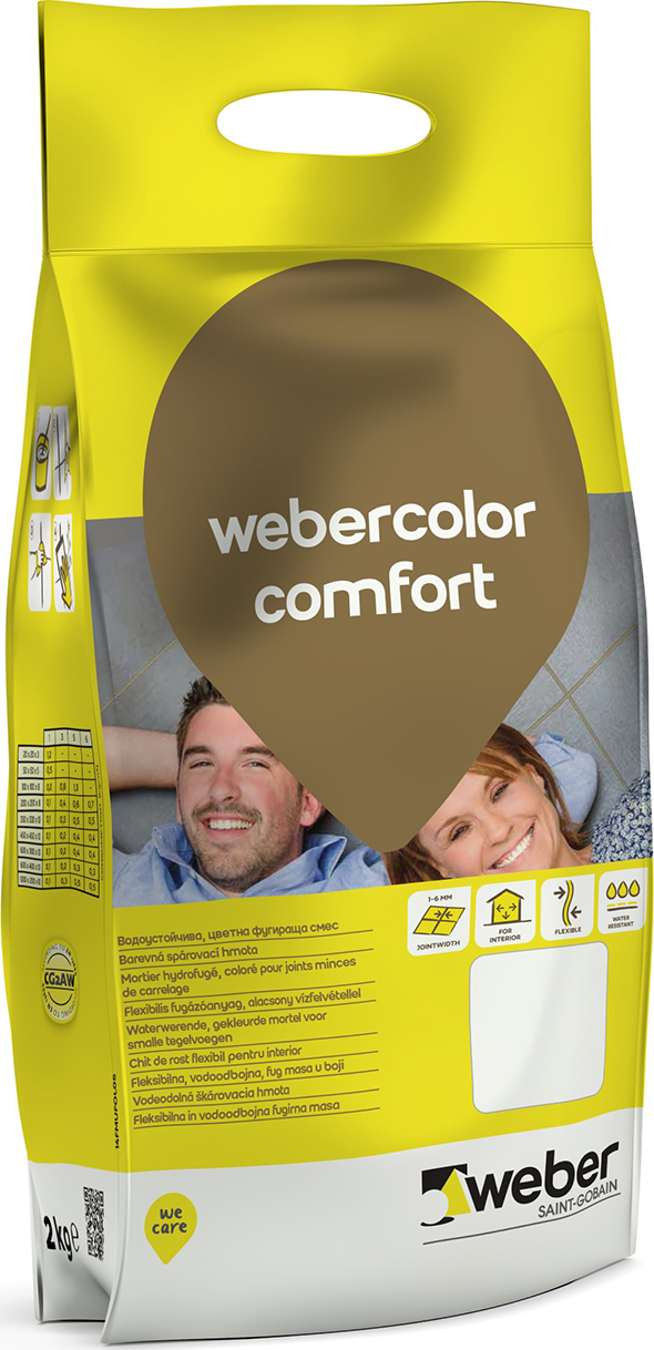 Spárovací tmel webercolor comfort 2kg barevná
