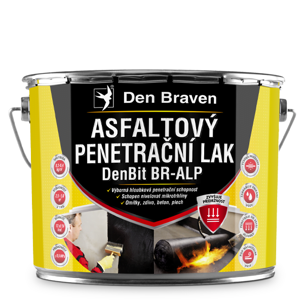 DenBit BR-ALP – Asfaltový penetrační lak 9kg