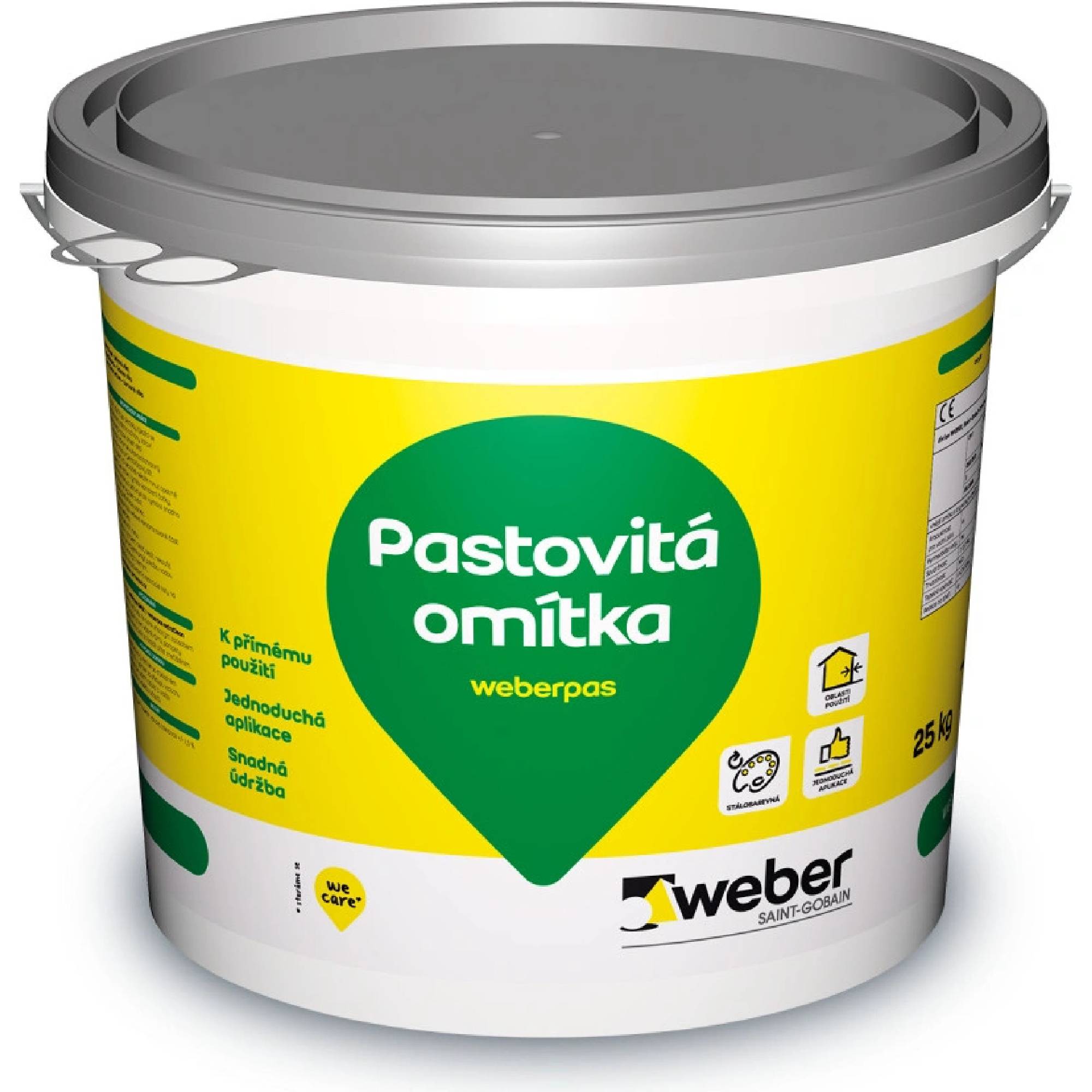 Omítka Weberpas silikon concrete imitace betonu 25 kg