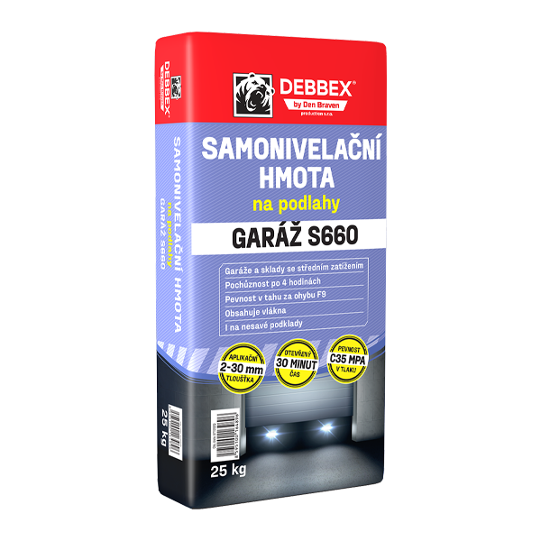 Samonivelační hmota na podlahy GARÁŽ S660