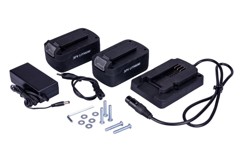 Sada baterii a nabíječky pro strunové řezačky polystyrenu 37V / 2x2200mAh