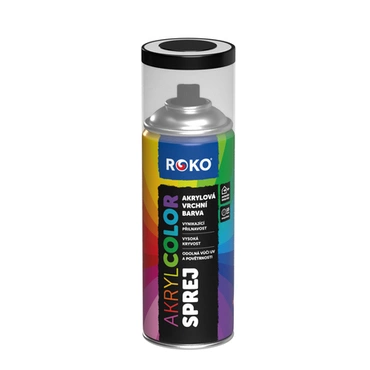 Barva ve spreji 400ml RAL:9005 černá LESK